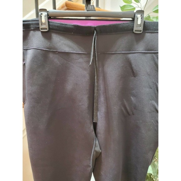 Brick Built Women's Black Polyester Mid Rise Athletic Comfort Waist Pants - Picture 3 of 11